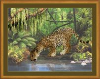 Риолис РТ-0023 "Леопард у воды"