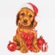 Thea Gouverneur 730 Christmas Puppy / Рождественский щенок