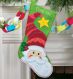 Dimensions 72-08186 Santa Stocking in Felt Applique / Рождественский носок