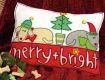 Dimensions 72-08194 Merry & Bright Pillow in Felt Applique / Фетровая подушка