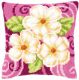 Подушка Vervaco 0146208 Cream Flowers / Подушка Кремовые цветы