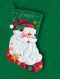 Dimensions 08124 Sequined Santa Stocking / Рождественский носок "Санта"