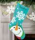 Dimensions 72-08189 Catching Snowflakes Stocking in Felt Applique / Рождественский носок