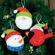 Dimensions 72-08193 Holiday Trio Ornaments in Felt Applique / Набор елочных игрушек