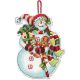 Dimensions 70-08915 Snowman with Sweets / Рождественская игрушка "Снеговик со сладостями"