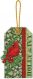 Dimensions 70-08888 Holly and Ivy Christmas Ornament / Рождественская игрушка