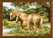 Риолис 1258 Лошадь с жеребёнком